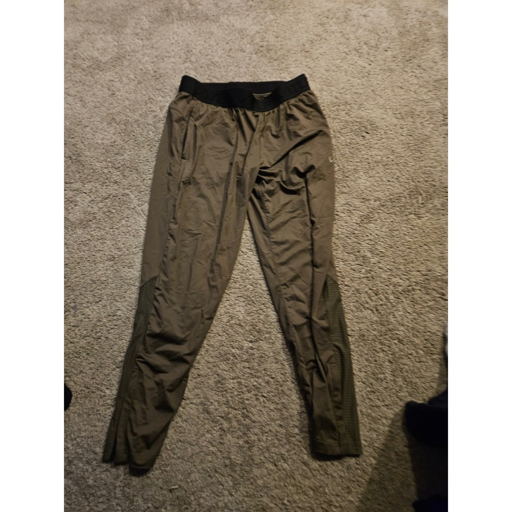 TLF Apparel Womens Training Joggers Olive Green Mesh Panel Athletic Pants Small